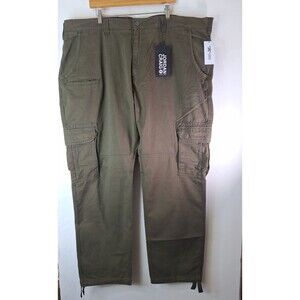 JORDAN CRAIG Army Green Baggy Cargo Pants Mens 48x34 Military Outdoor Streetwear